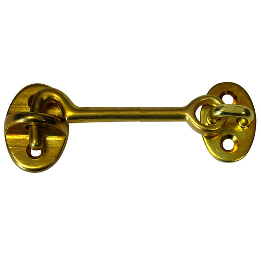 Whitecap Cabin Door Hook - Polished Brass - 3" [S-1402BC] | Latches by Whitecap 