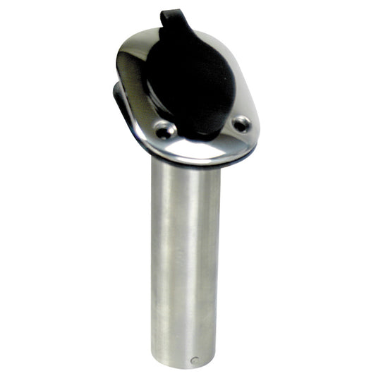 Whitecap 30 Degree Flush Mount Rod Holder - 304 Stainless Steel - 9-1/4" [S-096B] | Rod Holders by Whitecap 