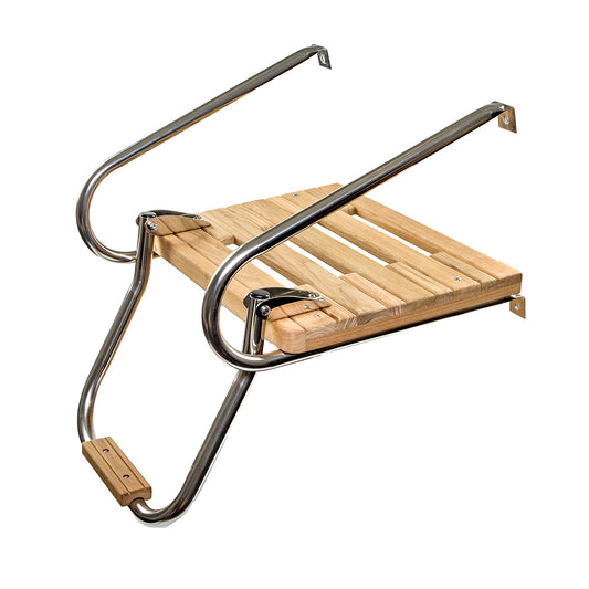 Whitecap Teak Swim Platform w/Ladder f/Inboard/Outboard Motors [60903] | Swim Platforms by Whitecap 