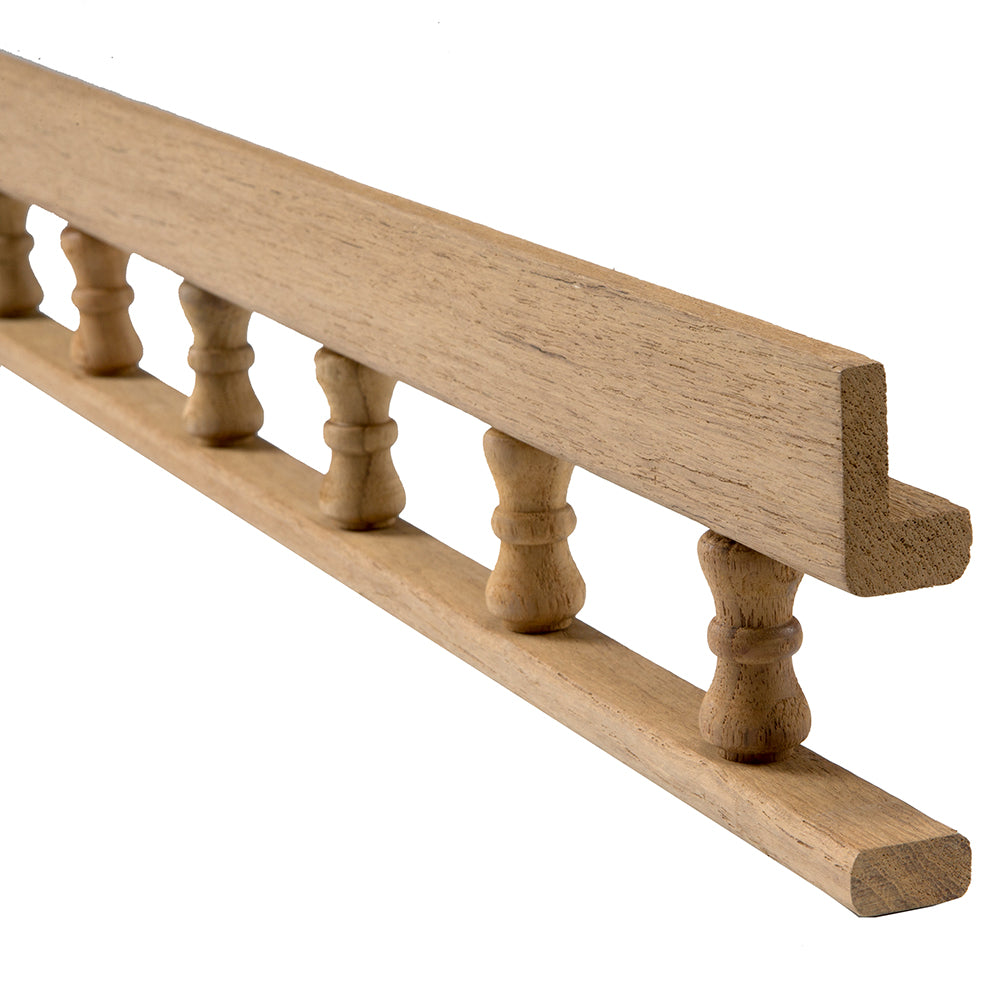 Whitecap Teak L-Type Pin Rail - 5' [60703] | Teak by Whitecap 