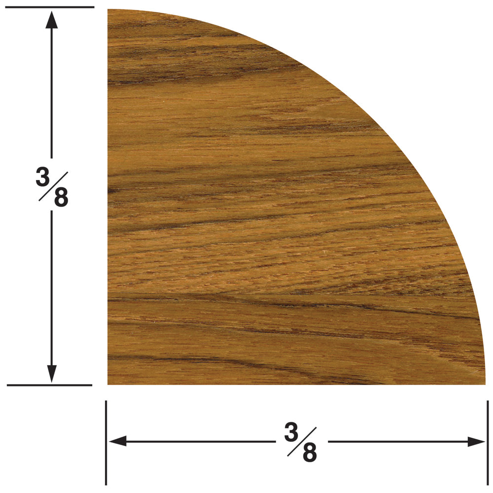 Whitecap Teak Quarter Round Molding Small - 5' [60851] | Teak by Whitecap 