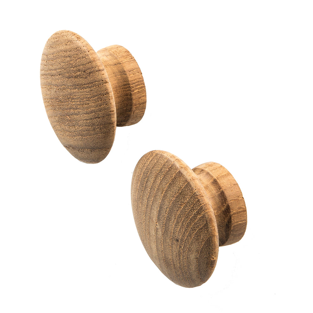 Whitecap Teak Round Drawer Knob - 2" - 2 Pack [60120-A] | Teak by Whitecap 