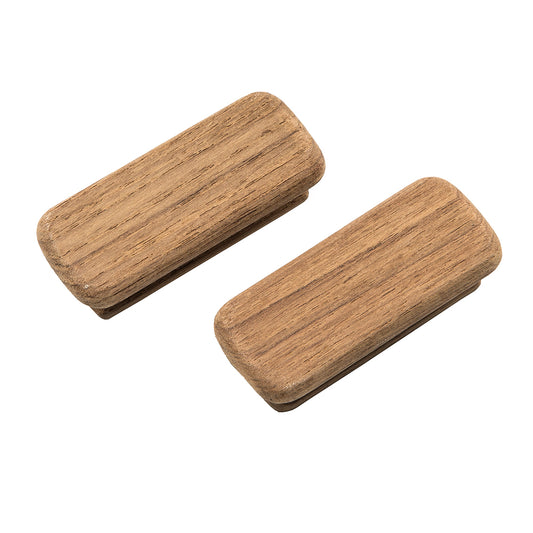 Whitecap Teak Rectangular Drawer Knob - 2-3/4"L - 2 Pack [60131-A] | Teak by Whitecap 