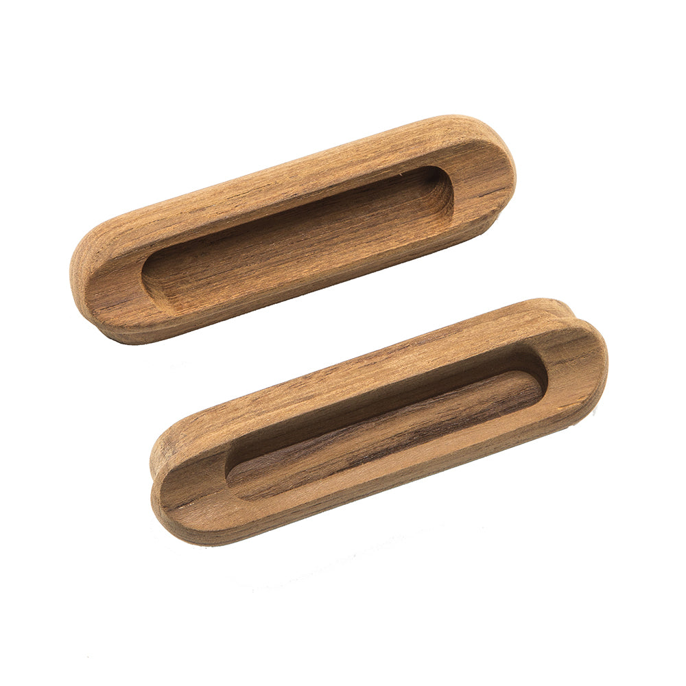 Whitecap Teak Oblong Drawer Pull - 4-1/16"L - 2 Pack [60124-A] | Teak by Whitecap 