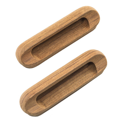 Whitecap Teak Oblong Drawer Pull - 4-1/16"L - 2 Pack [60124-A] | Teak by Whitecap 