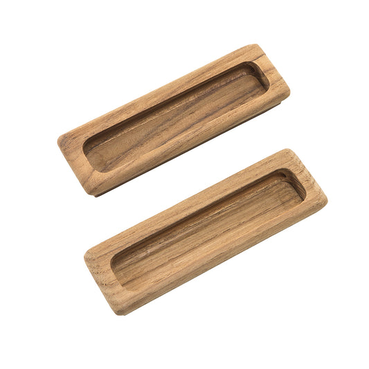 Whitecap Teak Large Rectangular Drawer Pull - 4-1/2"L - 2 Pack [60142-A] | Teak by Whitecap 