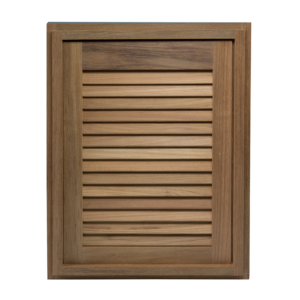 Whitecap Teak Louvered Door & Frame - Right Hand - 15" x 20" [60724] | Teak by Whitecap 