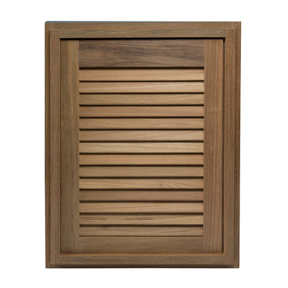 Whitecap Teak Louvered Door & Frame - Right Hand - 15" x 20" [60724] | Teak by Whitecap 