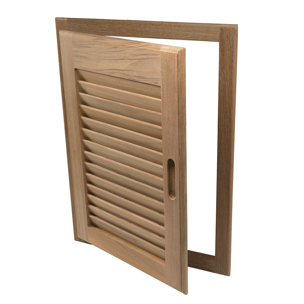 Whitecap Teak Louvered Door & Frame - Right Hand - 15" x 20" [60724] | Teak by Whitecap 