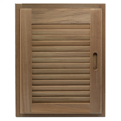 Whitecap Teak Louvered Door & Frame - Right Hand - 15" x 20" [60724] | Teak by Whitecap 