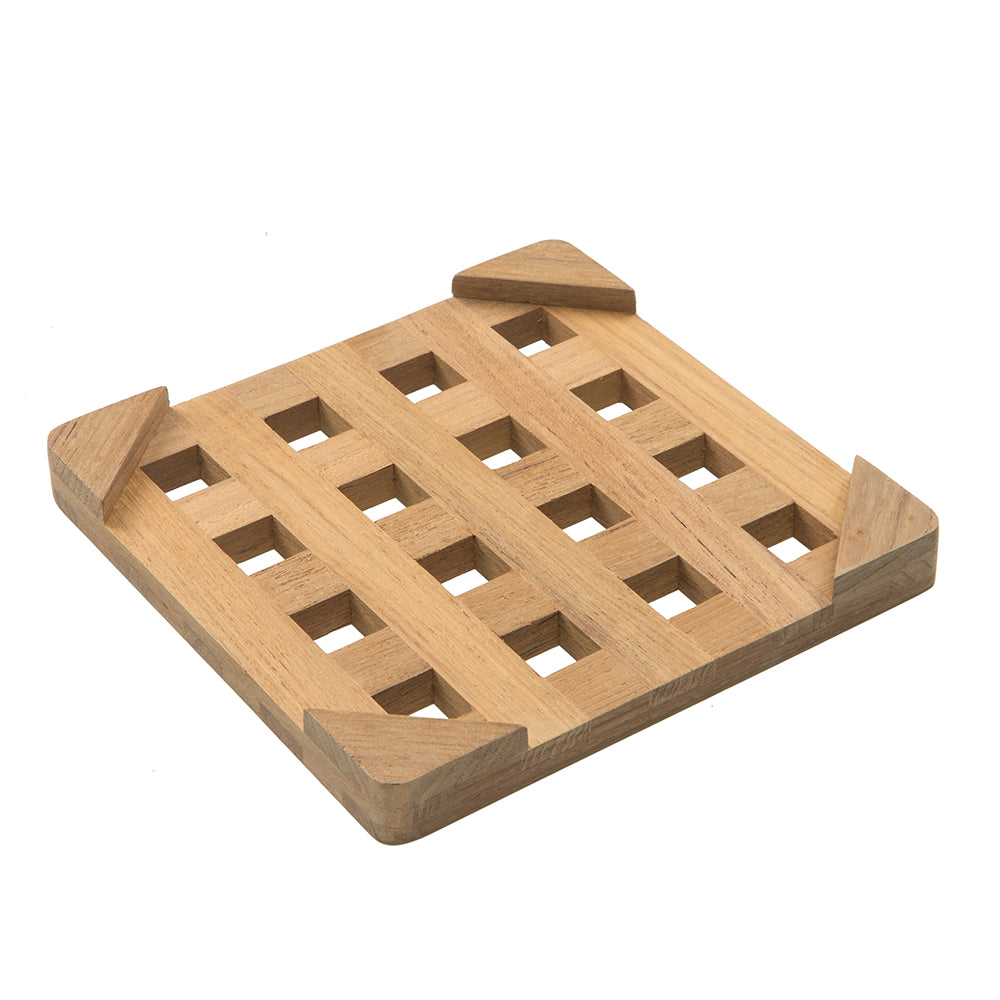 Whitecap Teak Small Square Trivet - 6" [62420] | Teak by Whitecap 