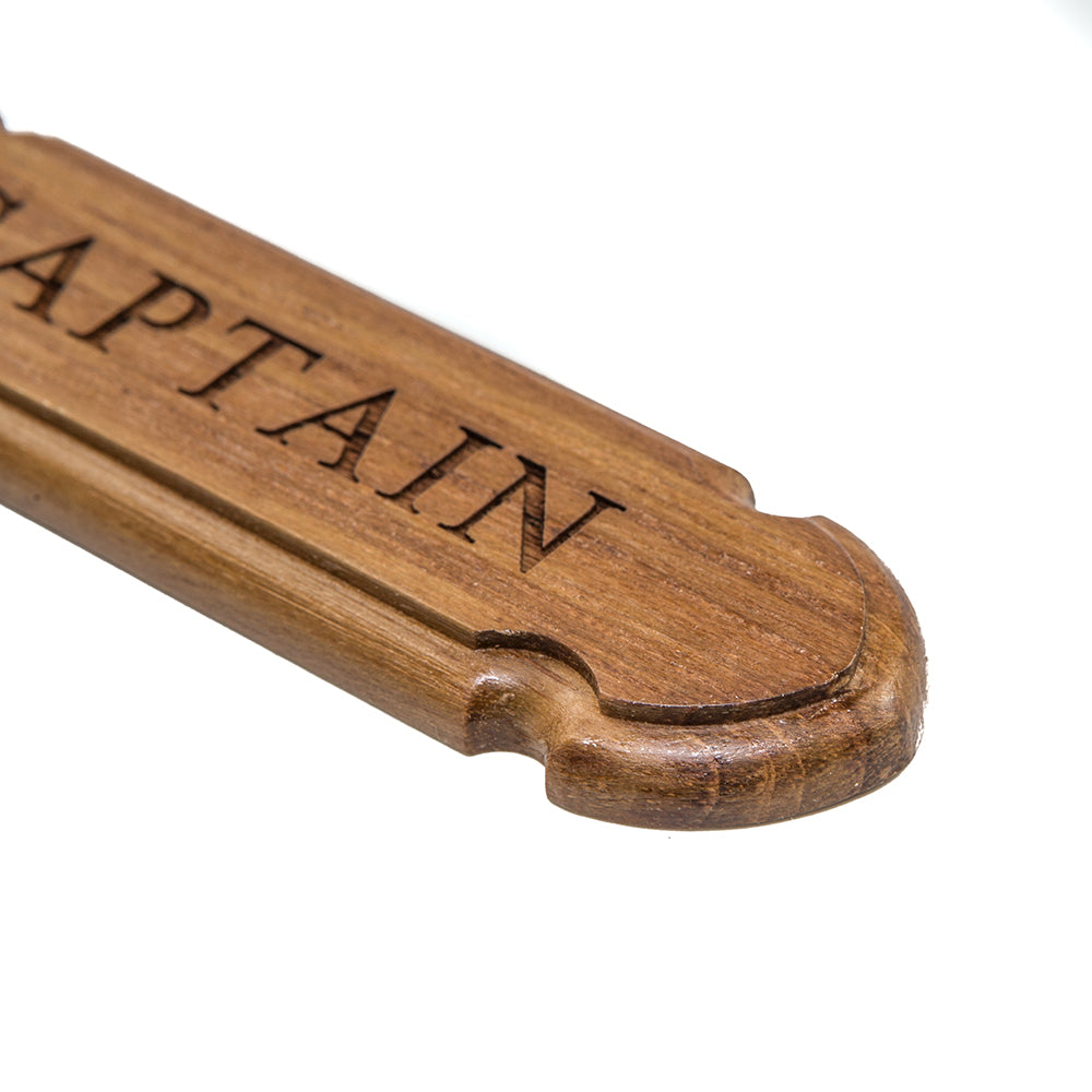 Whitecap Teak "CAPTAIN" Name Plate [62670] | Teak by Whitecap 