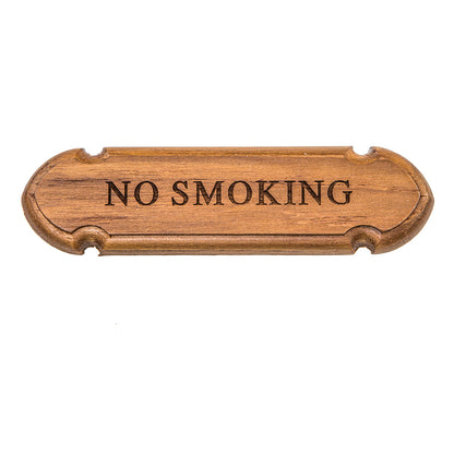 Whitecap Teak "No Smoking" Name Plate [62672] | Teak by Whitecap 