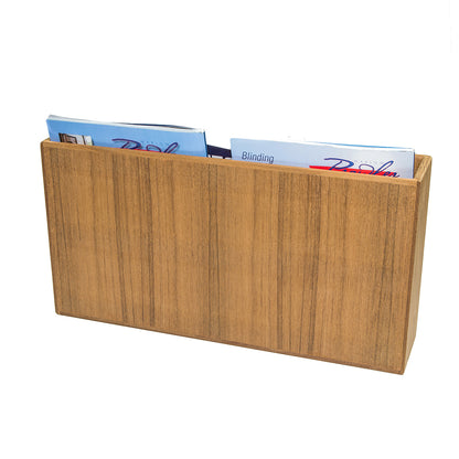 Whitecap Teak Double-Wide Magazine Rack [62508] | Teak by Whitecap 