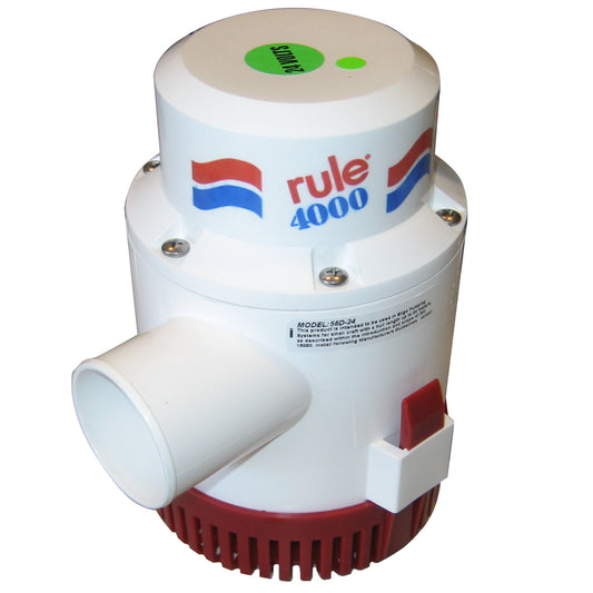 Rule 4000 Non-Automatic Bilge Pump - 24V [56D-24] | Bilge Pumps by Rule 