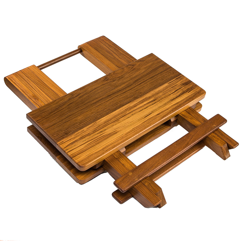 Whitecap Teak Solid Top Fold Away Table [60031] | Teak by Whitecap 