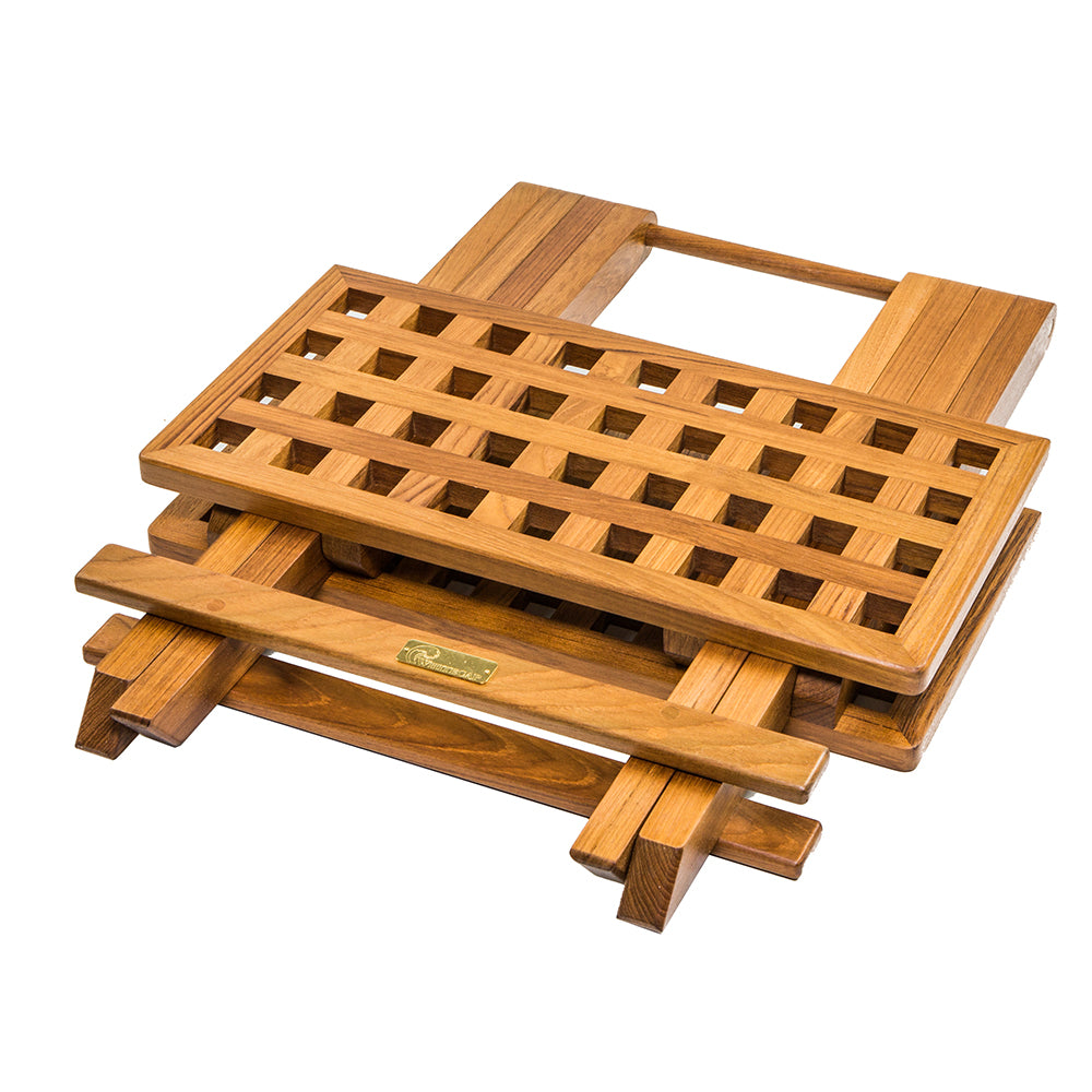 Whitecap Teak Grate Top Fold-Away Table [60030] | Teak by Whitecap 