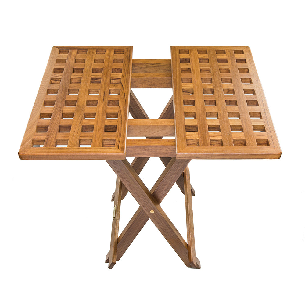 Whitecap Teak Grate Top Fold-Away Table [60030] | Teak by Whitecap 