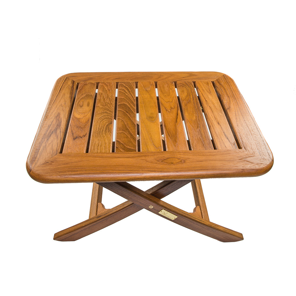 Whitecap Teak Small Adjustable Slat Top Table [60028] | Teak by Whitecap 