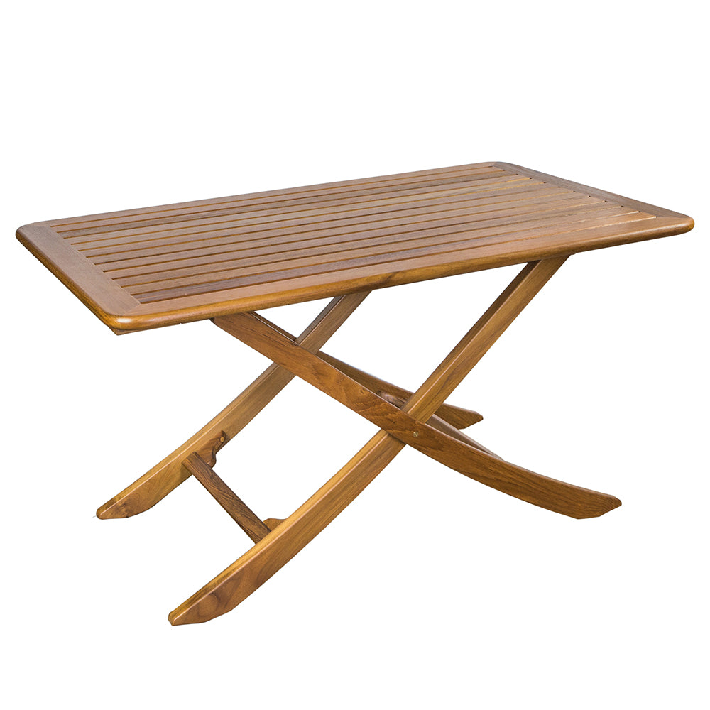 Whitecap Teak Large Adjustable Slat Top Table [60029] | Teak by Whitecap 