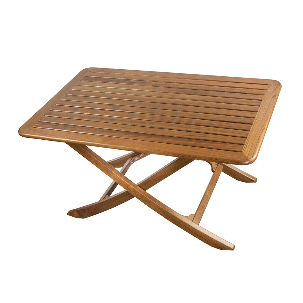 Whitecap Teak Large Adjustable Slat Top Table [60029] | Teak by Whitecap 