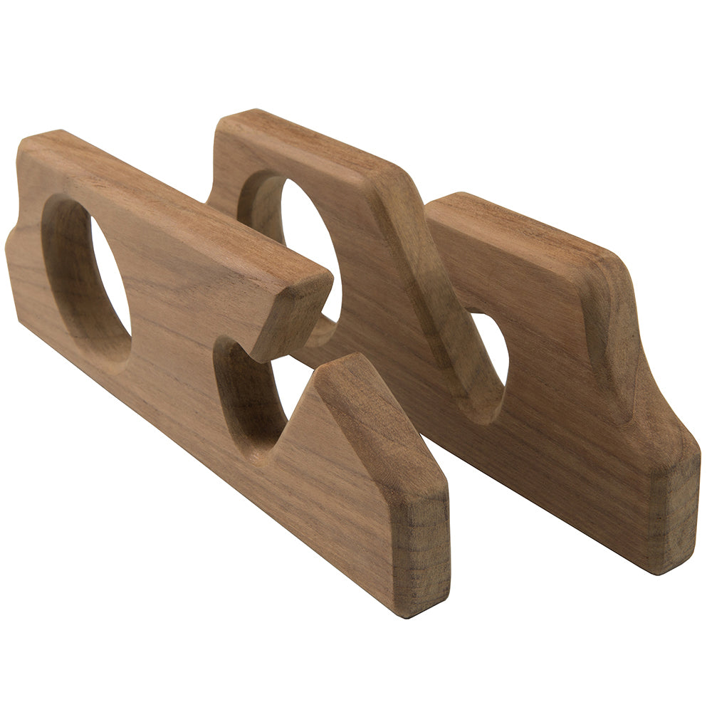 Whitecap Teak Two-Rod Storage Rack - Pair [60610] | Teak by Whitecap 