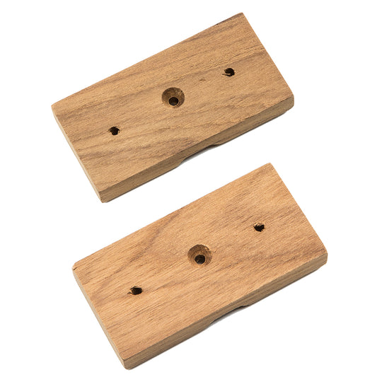 Whitecap Teak Rod Storage Rack Mounting Brackets - Pair [60609] | Teak by Whitecap 