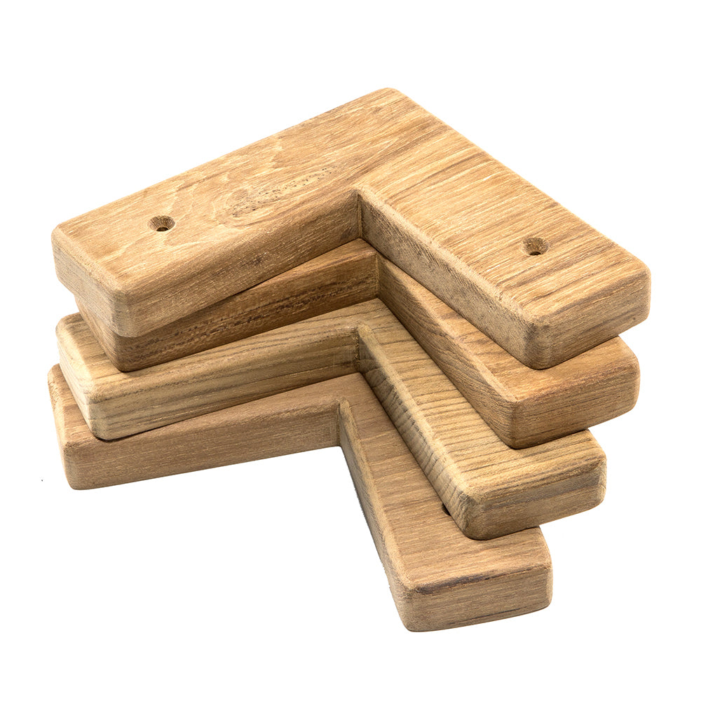 Whitecap Teak Cooler/Box Chocks - 4 Pack [60329] | Teak by Whitecap 