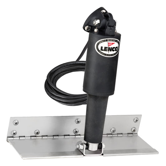 Lenco 4" x 12" Limited Space Trim Tab Kit w/o Switch Kit 12V - Standard Finish - Standard Actuator [15125-101] | Trim Tabs by Lenco Marine 