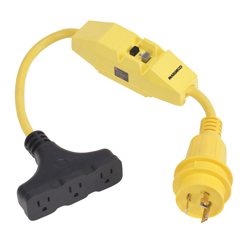 Marinco Dockside 30A to 15A Adapter with GFI [199128] | Shore Power by Marinco 