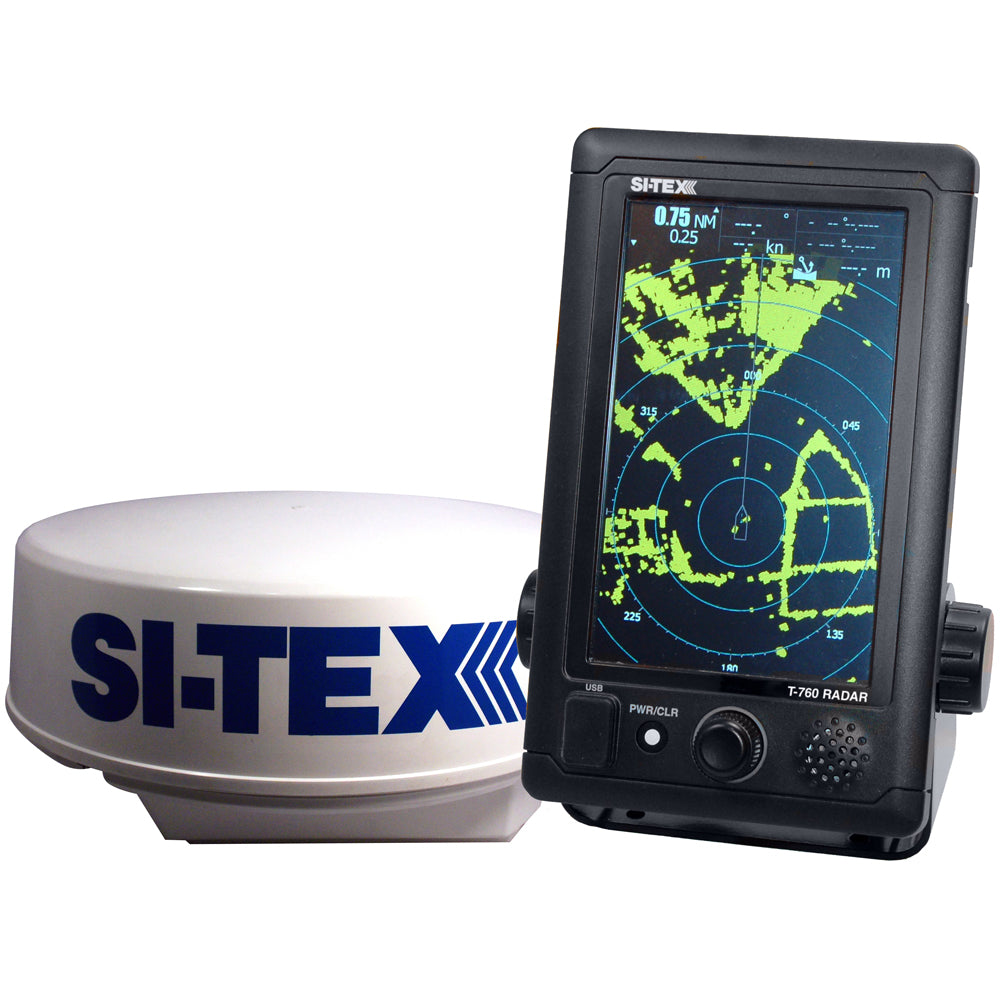 SI-TEX T-760 Compact Color Radar w/4kW 18" Dome - 7" Touchscreen [T-760] | Radars by SI-TEX 
