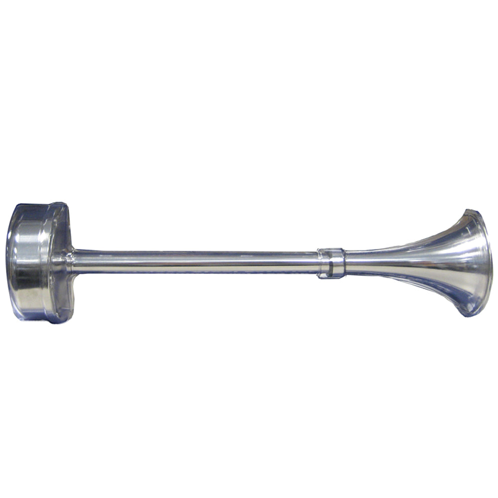 Schmitt Marine Standard Single Trumpet Horn - 12V - Stainless Exterior [10025] | Horns by Schmitt Marine 