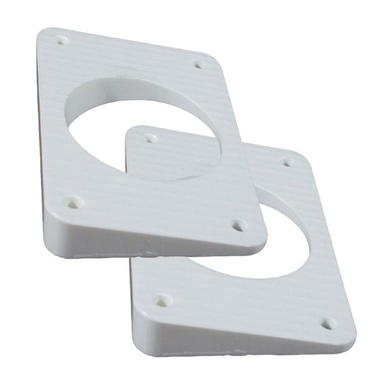 TACO Wedge Plates f/Grand Slam Outriggers - White [WP-150WHA-1] | Outrigger Accessories by TACO Marine 