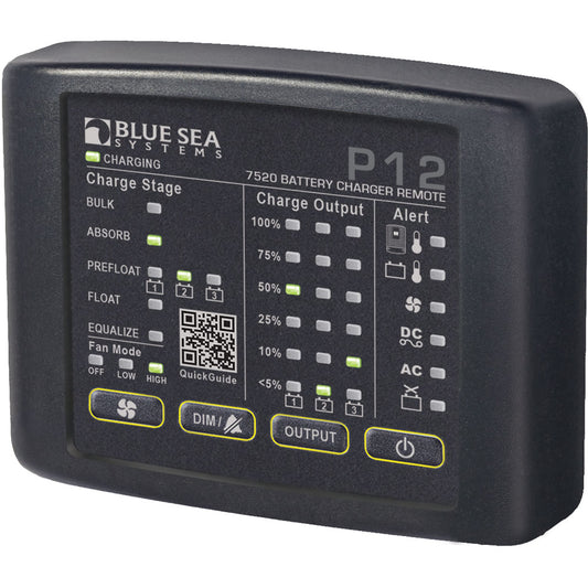 Blue Sea 7520 P12 LED Remote f/Battery Chargers [7520] | Battery Chargers by Blue Sea Systems 