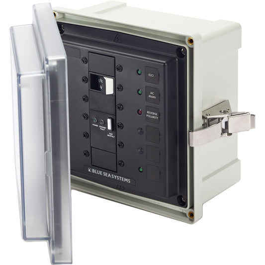Blue Sea 3119 SMS Surface Mount System Panel Enclosure - 120/240V AC / 50A ELCI Main - 1 Blank Circuit Position [3119] | Circuit Breakers by Blue Sea Systems 