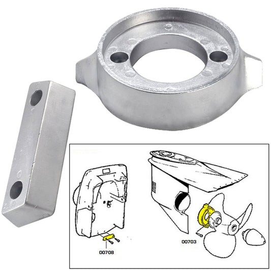 Tecnoseal Anode Kit w/Hardware - Volvo 290 - Aluminum [20705AL] | Anodes by Tecnoseal 