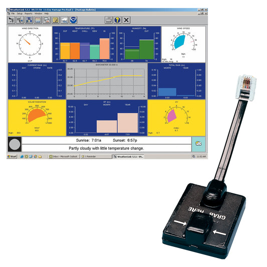 Davis WeatherLink Windows - Serial Port f/Vantage Vue & Pro2 Series [6510SER] | Weather Instruments by Davis Instruments 