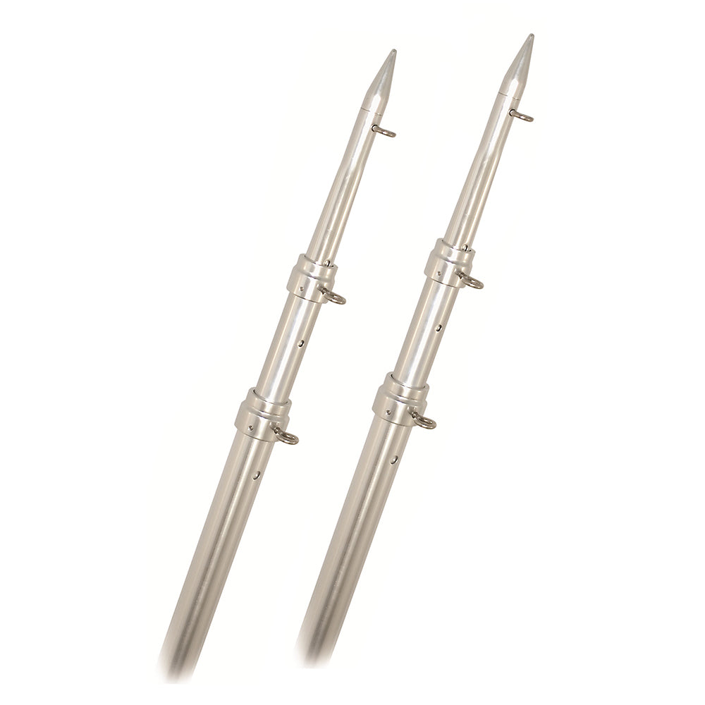 Rupp Top Gun Telescoping Outrigger Poles - Aluminum/Silver - 15' [A0-1500-TEL] | Outriggers by Rupp Marine 