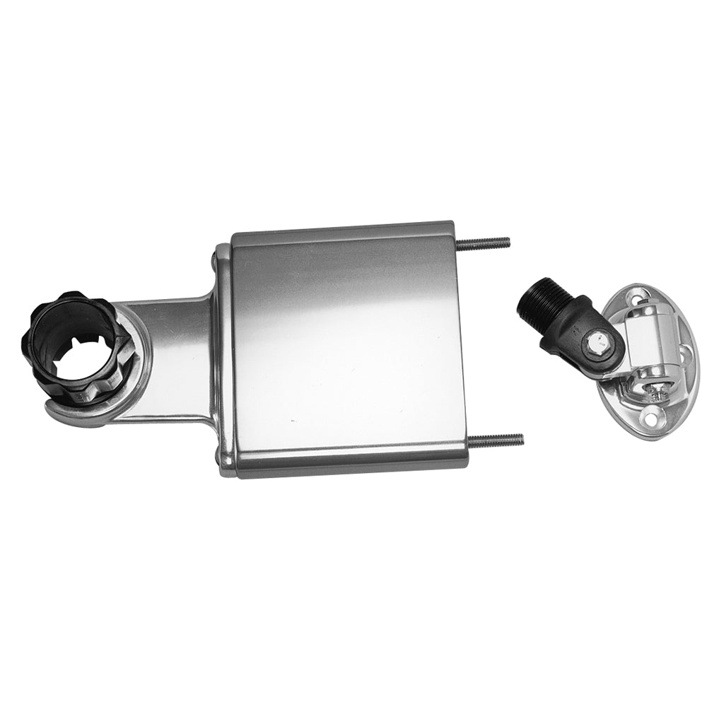 Rupp Standard Antenna Mount Support w/4-Way Base, Spacer & 1.5" Collar [PAK-0002] | Antenna Mounts & Accessories by Rupp Marine 