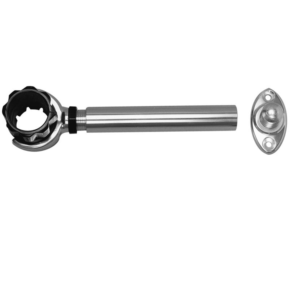 Rupp Threaded Antenna Support w/6" Flat Mount & 1.5" Collar [PAK-0004] | Antenna Mounts & Accessories by Rupp Marine 