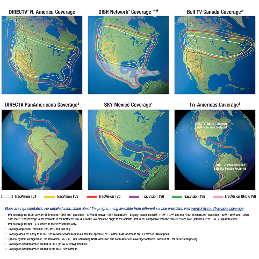 KVH TracVision TV6 - w/Circular LNB for North America