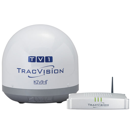 KVH TracVision TV1 w/IP-Enabled TV-Hub  Linear Universal Single-Output LNB [01-0366-02] | Satellite TV Antennas by KVH 