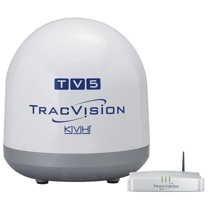 KVH TracVision TV5 w/IP-Enabled TV-Hub  Linear Universal Quad-Output LNB w/Manual Skew