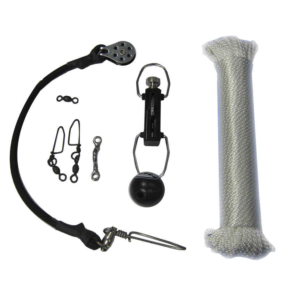 Rupp Center Rigging Kit w/Klickers - White Nylon 45' [CA-0113] | Outrigger Accessories by Rupp Marine 
