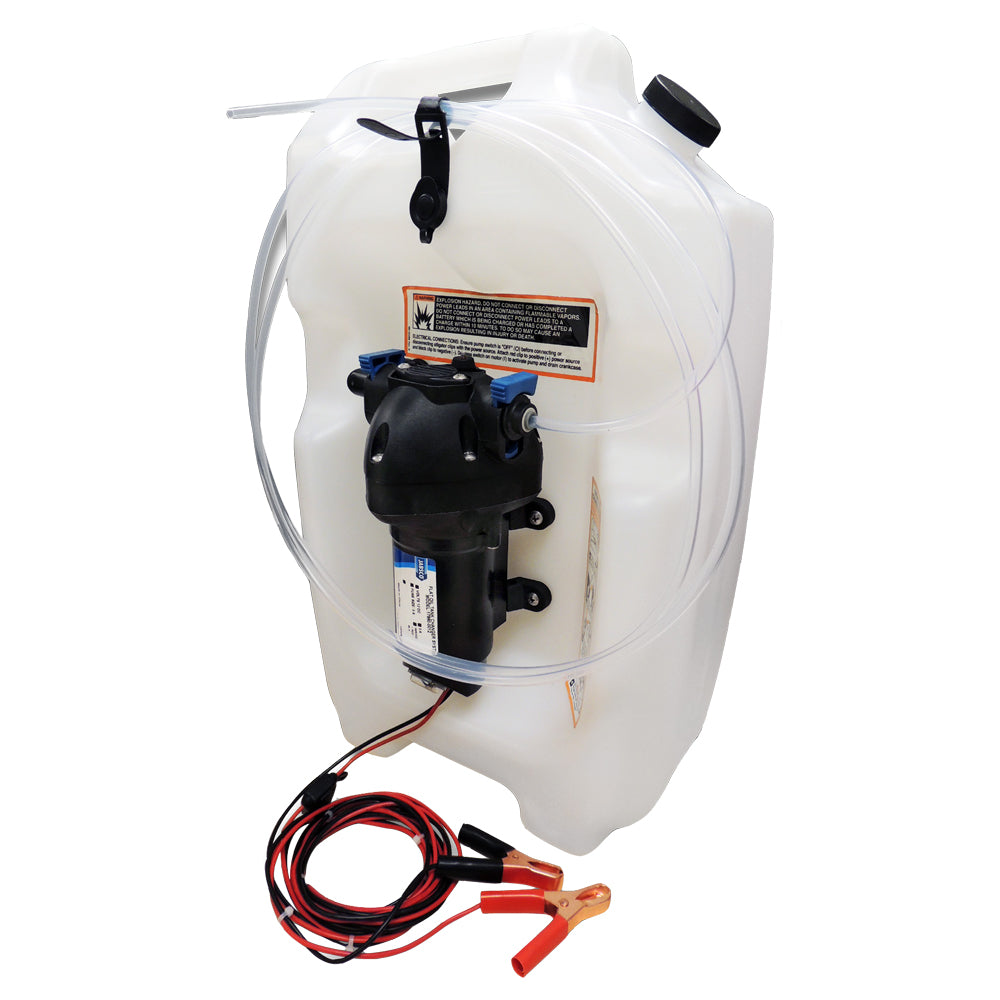 Jabsco Flat Tank Oil Changer System - 3-1/2 Gallon Tank - 12V [17860-2012] | Transfer Pumps by Jabsco 