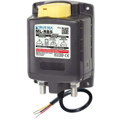 Blue Sea 7713 ML-RBS Remote Battery Switch w/Manual Control Release - 12V [7713] | Battery Management by Blue Sea Systems 