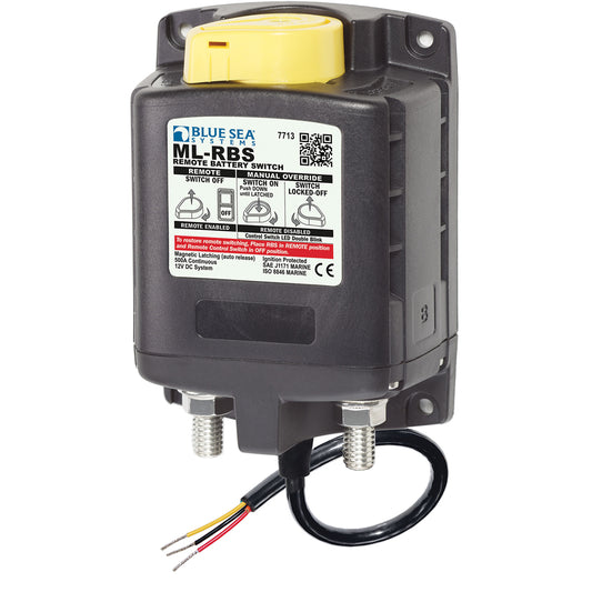 Blue Sea 7713 ML-RBS Remote Battery Switch w/Manual Control Release - 12V [7713] | Battery Management by Blue Sea Systems 