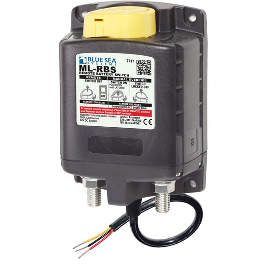 Blue Sea 7717 ML-RBS Remote Battery Switch w/Manual Control Auto-Release - 24V [7717] | Battery Management by Blue Sea Systems 