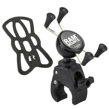 RAM Mount Tough-Claw Mount w/Universal X-Grip Phone Holder