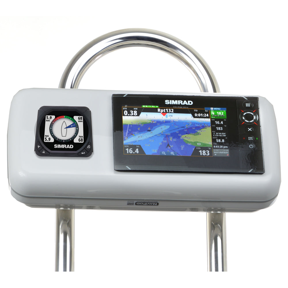 NavPod GP1516 SystemPod Pre-Cut f/Simrad NSS7 evo2 or B&G Zeus 7 & 1 Instrument f/9.5" Wide Guard [GP1516] | Display Mounts by NavPod 